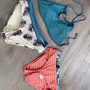 Patagonia Bathing suit set one top two bottoms